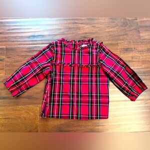 Like new Crewcuts by J.Crew shirt. 2 2T. Red plaid